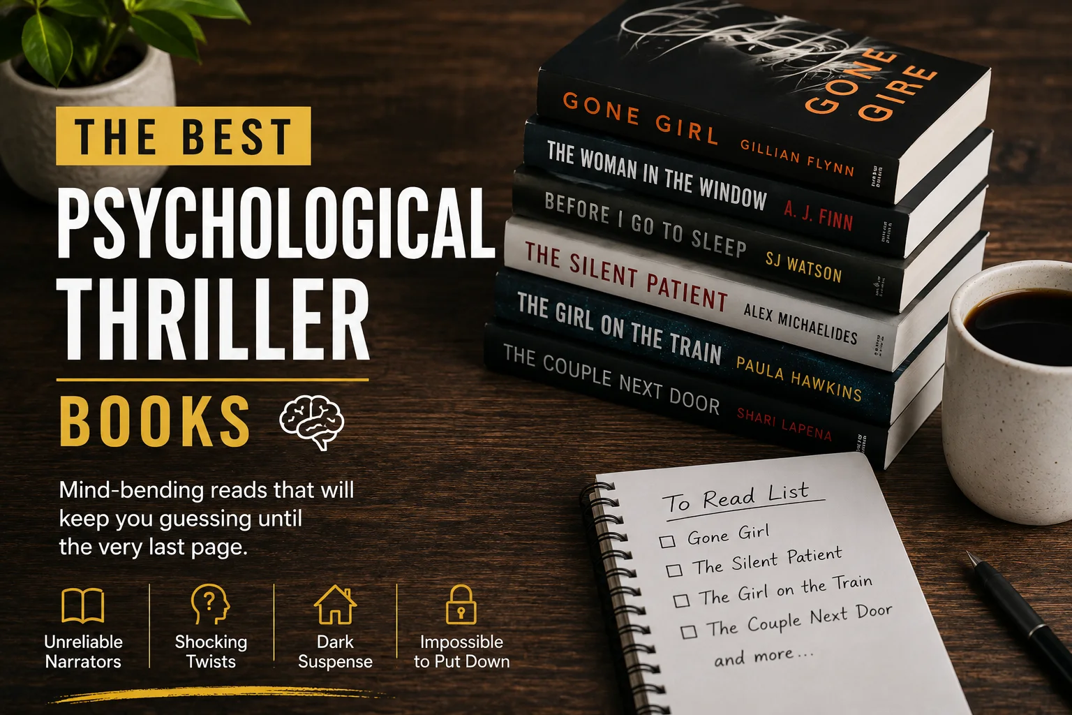 40 Best Psychological Thriller Books That Will Mess With Your Head (2026) by KindleBookHub Team - Blog featured image