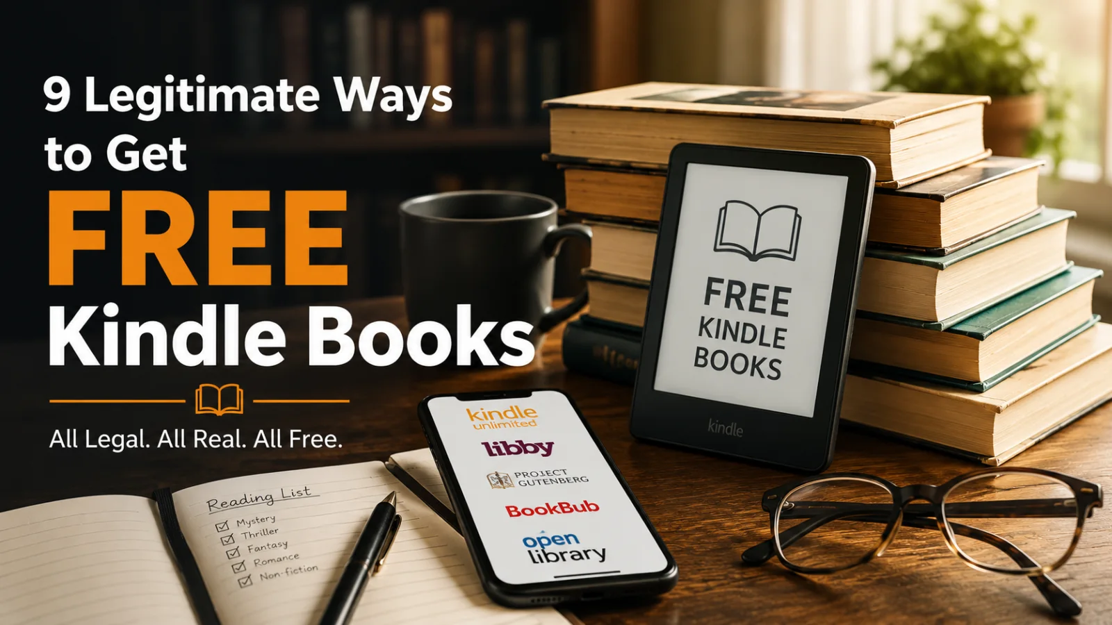 How to Get Free Kindle Books: 9 Legal Methods That Actually Work in 2026 by Oliver Grant - Blog featured image